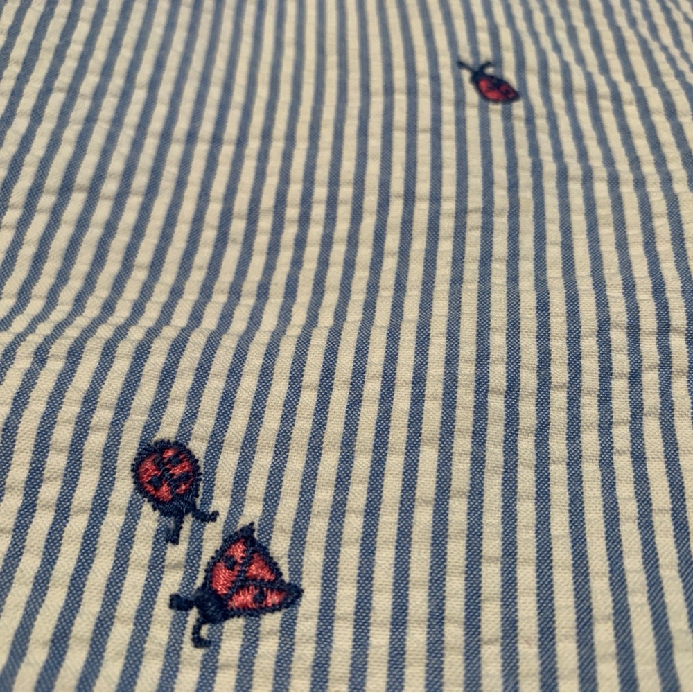Lilly Pulitzer Seersucker Shorts with ladybugs - Picture 2 of 5